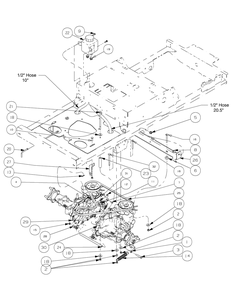 Drive Train Assembly 2009 And After Diagram and Parts List for Z-FORCE44 17AF3AGL-17AF3AGL010 Cub Cadet Lawn Tractor